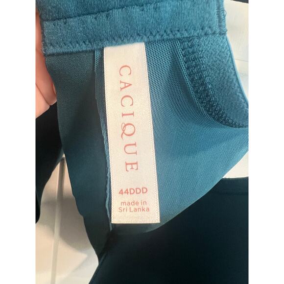 Lane Bryant‎ Cacique Boost Plunge Bra Sz 44DDD Triple D Plus Size Cotton Spandex - Picture 7 of 8